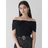 オフショルダーツイストニット | MURUA | 詳細画像3 