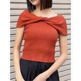 オレンジ | オフショルダーツイストニット | MURUA