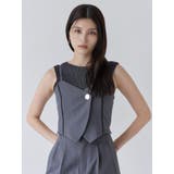 バイカラーリブニットタンク | MURUA | 詳細画像9 