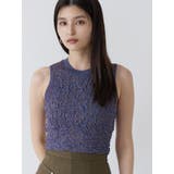 オレンジ | ラメジャガードニットタンク | MURUA