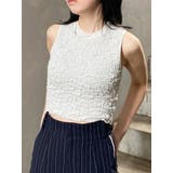 シルバー | ラメジャガードニットタンク | MURUA