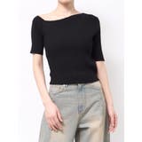 ブラック | ワンショルハーフニット | MURUA