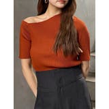 オレンジ | ワンショルハーフニット | MURUA