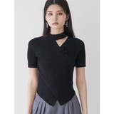 ブラック | カシュクールチャイナニット | MURUA