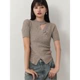 ベージュ | カシュクールチャイナニット | MURUA