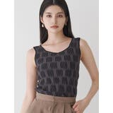 ブラック | ウェーブパターンニットタンク | MURUA