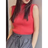 オレンジ | ハイネックノースリーブニット | MURUA