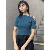 レースアップハーフリブニット | MURUA | 詳細画像4 