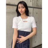 フロントホックレイヤードハーフニット | MURUA | 詳細画像20