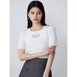 フロントホックレイヤードハーフニット | MURUA | 詳細画像5