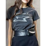 ブラック | シャープモチーフクロップドTシャツ | MURUA