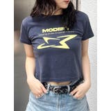 ネイビー | シャープモチーフクロップドTシャツ | MURUA