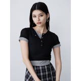 ヘンリーネックレイヤードトップス | MURUA | 詳細画像3 