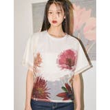 【MURUA×STAYFLOWER】チュールドッキングフラワーTシャツ | MURUA | 詳細画像1 
