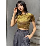 クロップドシアーベロアTシャツ | MURUA | 詳細画像18