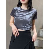 クロップドシアーベロアTシャツ | MURUA | 詳細画像22