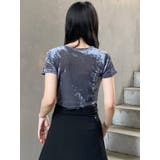 クロップドシアーベロアTシャツ | MURUA | 詳細画像24