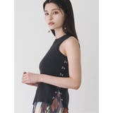 ブラック | サイドホックリブカットソー | MURUA