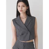 グレー | ショートテーラードジレ【セット販売対象】 | MURUA