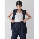 ピークドラペルダブルミドルジレ【セット販売対象】 | MURUA | 詳細画像12