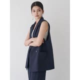 ピークドラペルダブルミドルジレ【セット販売対象】 | MURUA | 詳細画像13