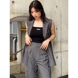 ピークドラペルダブルミドルジレ【セット販売対象】 | MURUA | 詳細画像23