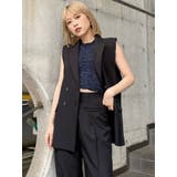ピークドラペルダブルミドルジレ【セット販売対象】 | MURUA | 詳細画像27