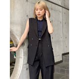 ピークドラペルダブルミドルジレ【セット販売対象】 | MURUA | 詳細画像28