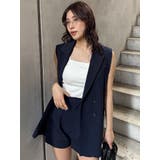 ピークドラペルダブルミドルジレ【セット販売対象】 | MURUA | 詳細画像31
