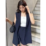 ピークドラペルダブルミドルジレ【セット販売対象】 | MURUA | 詳細画像32