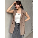 ピークドラペルダブルミドルジレ【セット販売対象】 | MURUA | 詳細画像36