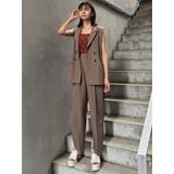 ピークドラペルダブルミドルジレ【セット販売対象】 | MURUA | 詳細画像50