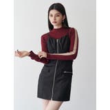 フロントZIPミニジャンスカ | MURUA | 詳細画像4 