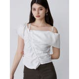 ホワイト | オフショルシャーリングシャツ | MURUA