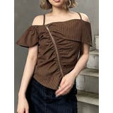 ブラウン | オフショルシャーリングシャツ | MURUA