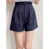 ネイビー | ダブルタックショートパンツ【セット販売対象】 | MURUA