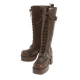 レースアップベルトロングブーツ | MURUA | 詳細画像49 