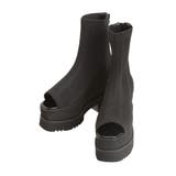 ブラック | ジャガードソックブーツ | MURUA