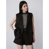 ジオメトリックフレンチスリーブニットタンク | MURUA | 詳細画像14 