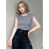 ジオメトリックフレンチスリーブニットタンク | MURUA | 詳細画像2 