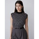 ジオメトリックフレンチスリーブニットタンク | MURUA | 詳細画像3 