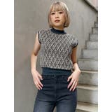 ジオメトリックフレンチスリーブニットタンク | MURUA | 詳細画像32 