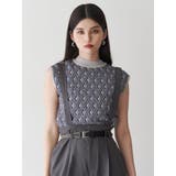 ジオメトリックフレンチスリーブニットタンク | MURUA | 詳細画像5 