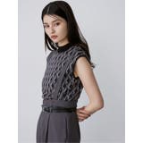 ジオメトリックフレンチスリーブニットタンク | MURUA | 詳細画像6 