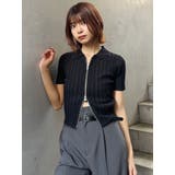 フロントZIPポロニット | MURUA | 詳細画像10 