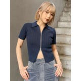 フロントZIPポロニット | MURUA | 詳細画像3 