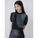 ブラック | クロシェパターンニット | MURUA