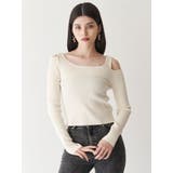 ショルダーカットレイヤードライクリブニット | MURUA | 詳細画像2 