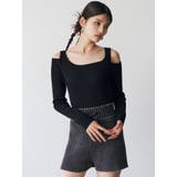 ショルダーカットレイヤードライクリブニット | MURUA | 詳細画像23 