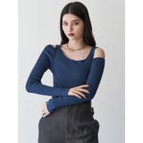 ショルダーカットレイヤードライクリブニット | MURUA | 詳細画像3 